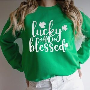 LUCKY AND BLESSED t shirt